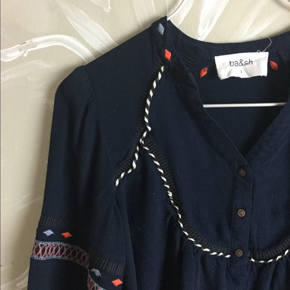 🌻BA&SH embroidered boho top - Picture 3 of 5